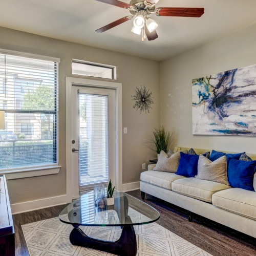 Relax and unwind in well-lit living areas